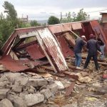 The first domik almost completely torn down.