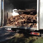 Scrap from the first domik that was torn down as a result of this project will be prepared and distributed to needy families to burn.