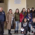 Students, school and Paros staff at the School in Paravakar following the recycling collections.