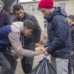 Paros and ISSR staff spent the entire day collecting and registering materials at each village school.